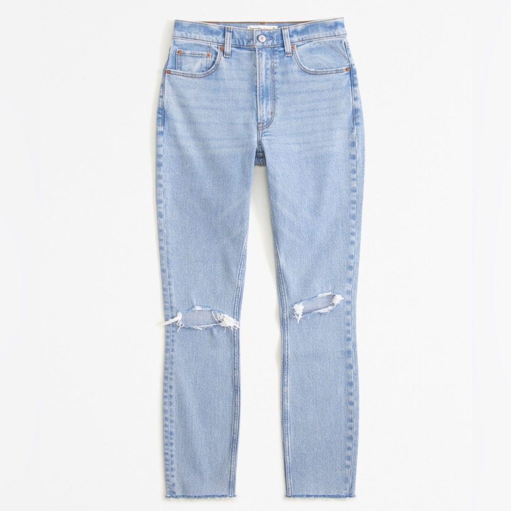 BNWT Abercrombie & Fitch High-Waisted Curve Love Skinny Jeans size 0